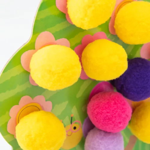 Moulin Roty - Kicsikék - 4 db-os pompom-kép készítő szett - Évszakok