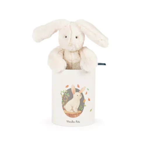 Moulin Roty - Artúr és Lujzi - Lujzi plüss nyuszi díszdobozban (28 cm)