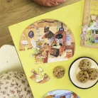 Moulin Roty - Aprócskák - Mini puzzle - kirakó (4x12 db-os) - Egy szép nap