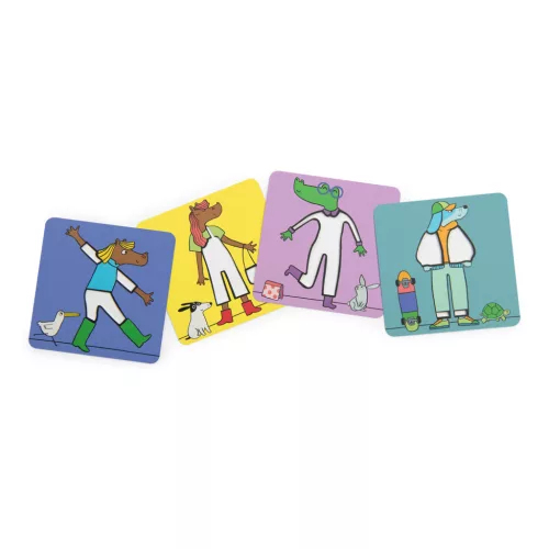 Moulin Roty - Móka - Mix & match - készségfejlesztő logikai játék