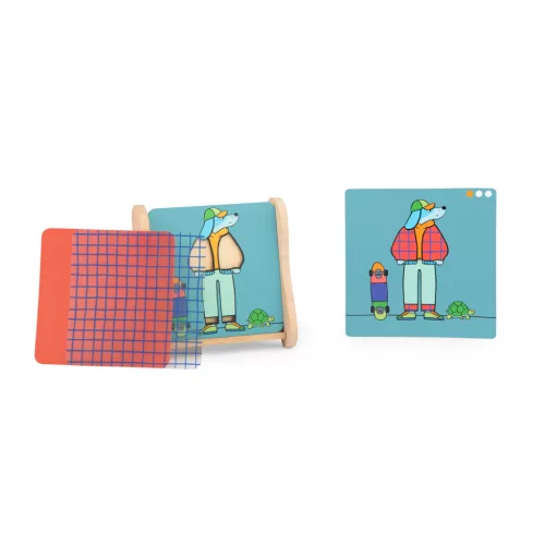 Moulin Roty - Móka - Mix & match - készségfejlesztő logikai játék