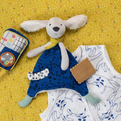Moulin Roty - Pamacs és Pamut - Alvóka - Szundikendő - Pamut kutya 