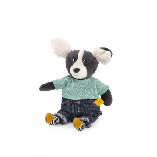Moulin Roty - Pamacs és Pamut - Pamacs zenélő plüss kutya (27 cm)