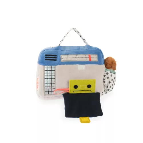 Moulin Roty - Pamacs és Pamut - Zenélő plüss játék - kazettás rádió