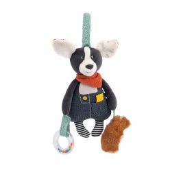   Moulin Roty - Pamacs és Pamut - Fellógatható, készségfejlesztő Pamacs kutya (24 cm)