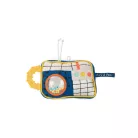 Moulin Roty - Pamacs és Pamut - Készségfejlesztő, fogalkoztató kis plüss rádió (16 cm)