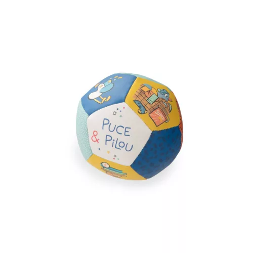 Moulin Roty - Pamacs és Pamut - Puha, rugalmas labda (10 cm)