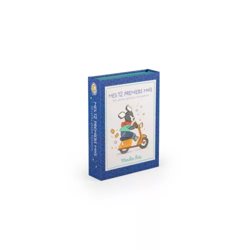Moulin Roty - Pamacs és Pamut - Az első 12 hónap - Babakártya, mérföldkőkártya (30 kártya)