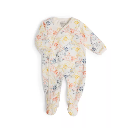 Moulin Roty - Pamacs és Pamut - Velúr pizsama - rugdalózó (1 hónapos)