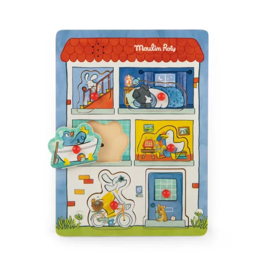 Moulin Roty - Pamacs és Pamut - Hangos puzzle