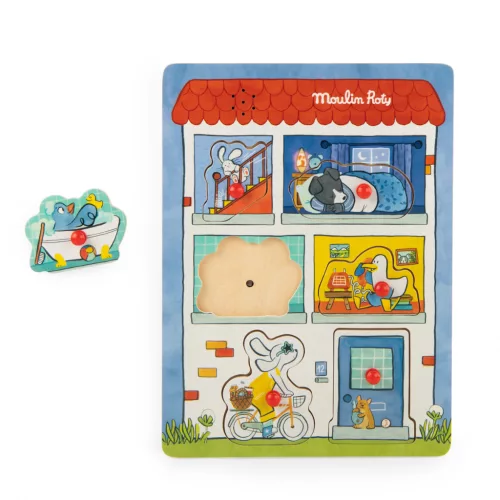 Moulin Roty - Pamacs és Pamut - Hangos puzzle