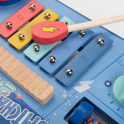 Moulin Roty - Pamacs és Pamut - Készségfejlesztő hangszeres asztalka 