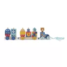 Moulin Roty - Pamacs és Pamut - Játékvonat építőelemekkel