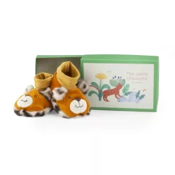   Moulin Roty - Az esőerdőben - Babacipő díszdobozban - Taigo leopárd