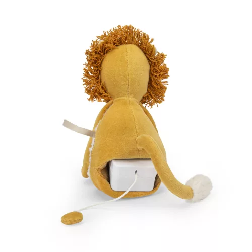 Moulin Roty - Az esőerdőben - Zenélő oroszlán plüss - Mamba (27 cm)