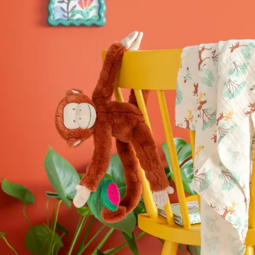 Moulin Roty - Az esőerdőben - Fellógatható készségfejlesztő - Majom 
