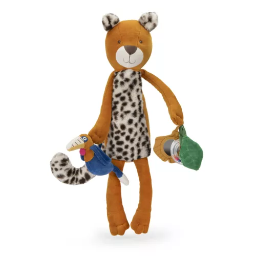 Moulin Roty - Az esőerdőben - Nagy leopárd készségfejlesztő játék - Taigo 