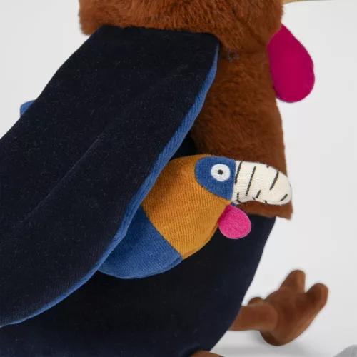 Moulin Roty - Az esőerdőben - Nagy tokó madár készségfejlesztő játék - Litchi 