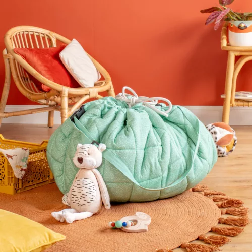 Moulin Roty - Az esőerdőben - Játéktároló zsák és puha játszószőnyeg