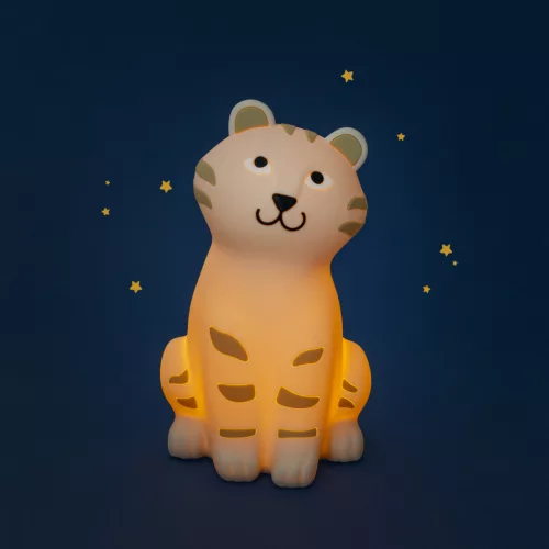 Moulin Roty - Az esőerdőben - Éjjeli lámpa - nagy - (USB) - tigris 