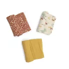 Moulin Roty - Az esőerdőben - Textilpelenka szett - 3 db