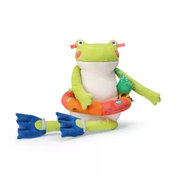   Moulin Roty - Békák a tavon - Készségfejlesztő, fogalkoztató nagy béka plüss (71 cm)