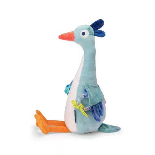 Moulin Roty - Békák a tavon - Készségfejlesztő, fogalkoztató nagy gém  plüss (56 cm)