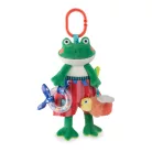 Moulin Roty - Békák a tavon - Fellógatható foglalkoztató kacsa plüss - Renáto (23 cm)