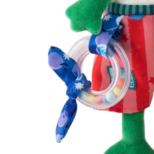 Moulin Roty - Békák a tavon - Fellógatható foglalkoztató kacsa plüss - Renáto (23 cm)