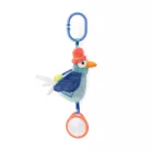 Moulin Roty - Békák a tavon - Fellógatható fogalkoztató madár plüss (22 cm)