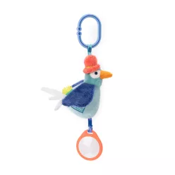   Moulin Roty - Békák a tavon - Fellógatható fogalkoztató madár plüss (22 cm)