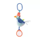 Moulin Roty - Békák a tavon - Fellógatható fogalkoztató madár plüss (22 cm)