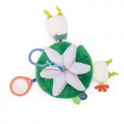 Moulin Roty - Békák a tavon - Fellógatható fogalkoztató tavirózsa plüss (27 cm)