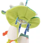 Moulin Roty - Békák a tavon - Fellógatható fogalkoztató tavirózsa plüss (27 cm)