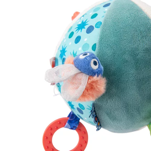 Moulin Roty - Békák a tavon - Plüss készségfejlesztő labda (16 cm)