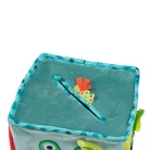 Moulin Roty - Békák a tavon - Készségfejlesztő plüss kocka 5 db plüss figurával (18 cm)