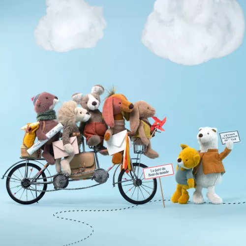 Moulin Roty - Jojó és bandája - Jojó nyuszi plüss - 26 cm