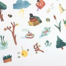 Moulin Roty - Jojó és bandája - Matricázó színező album - 20 oldalas