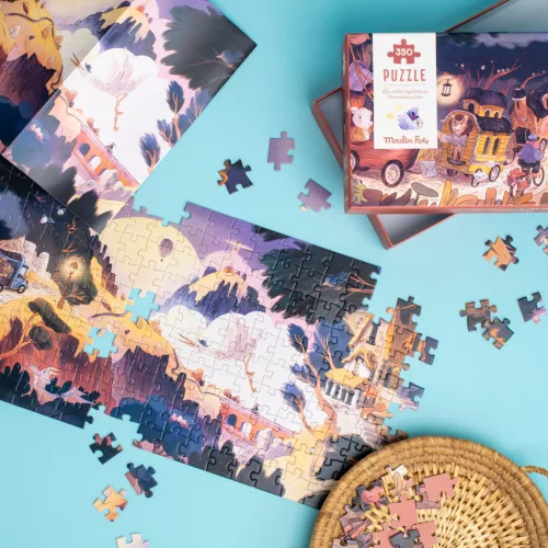 Moulin Roty - Jojó és bandája - Puzzle - kirakó - Titokzatos völgy - 350 db