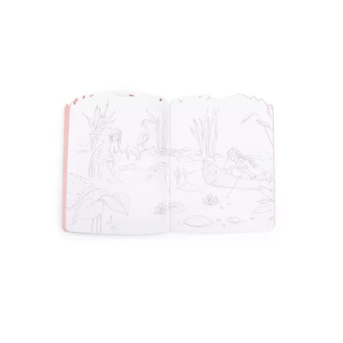 Moulin Roty - Rózsababák - Matricás színező album - 20 oldalas