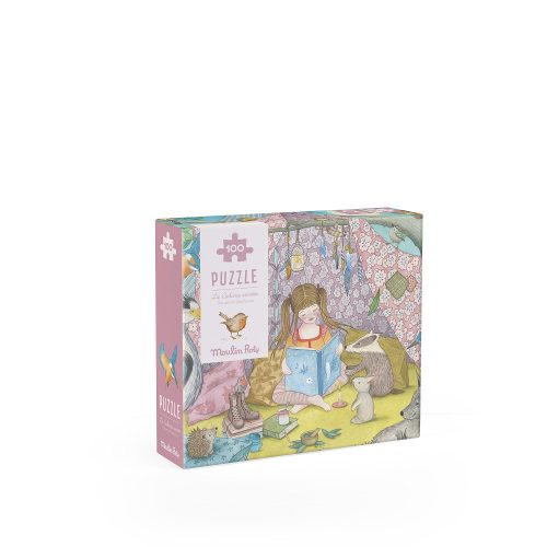 Moulin Roty - Rózsababák - Titkos búvóhely puzzle - kirakó (100 db-os)