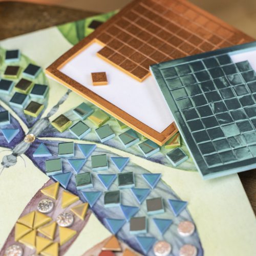 Moulin Roty - Rózsababák - Mozaikkép készítő készlet (5 db-os)