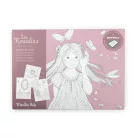 Moulin Roty - Rózsababák -  24 db prémium színezőlap - Kidywolf kompatibilis