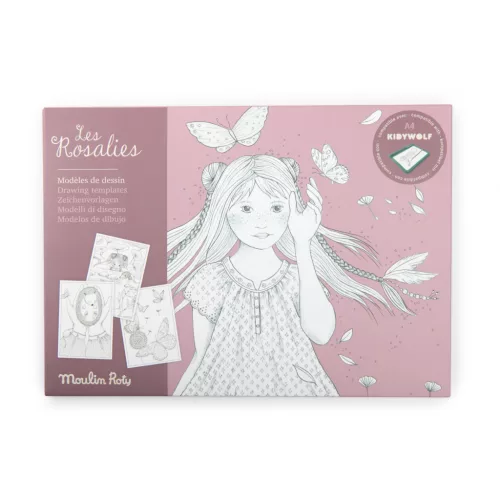 Moulin Roty - Rózsababák -  24 db prémium színezőlap - Kidywolf kompatibilis