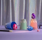 Moulin Roty - Apró csodák - Pattogós sárkány tojás labda díszdobozban - rózsaszín