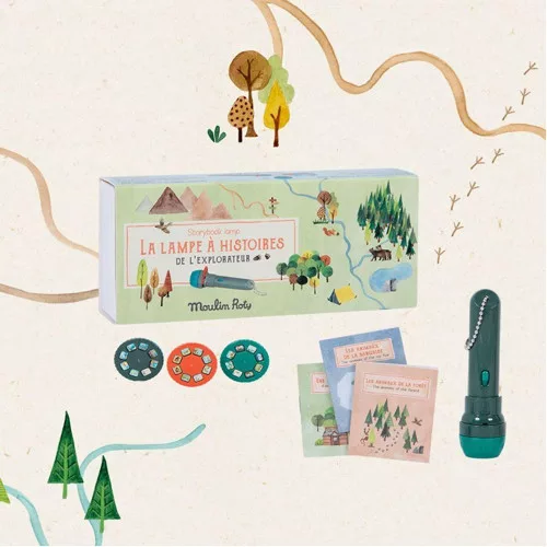 Moulin Roty -  Diavetítő lámpa - Mesevetítő: Felfedező