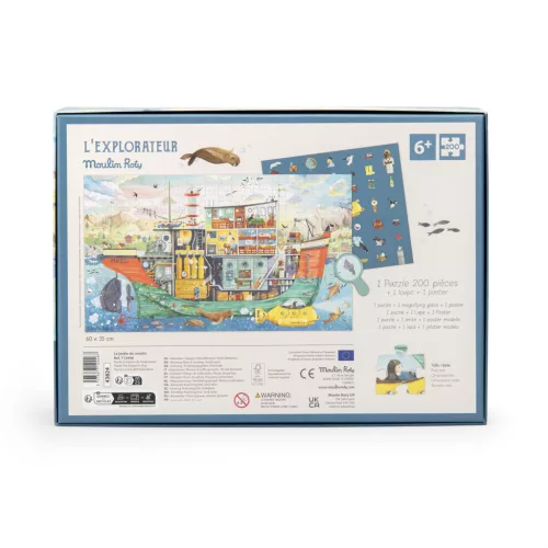 Moulin Roty - Kiskertem - Puzzle - kirakó - 200 db-os - Hajó