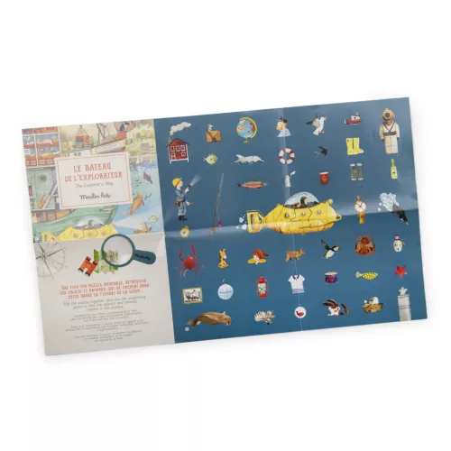 Moulin Roty - Kiskertem - Puzzle - kirakó - 200 db-os - Hajó