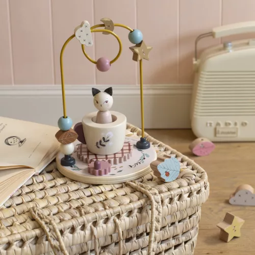 Moulin Roty - Eső után - Golyóvezető játék toronyépítővel