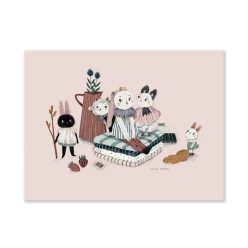   Moulin Roty - Szép képek - Poszter gyerekszobába 30 x 40 cm- Édes otthon